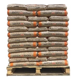 Agricola Austria houtpellets (wit) – EN+A1 1 pallet (60zak/900kg)