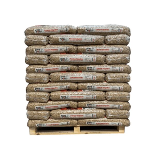 German Pellets | ENplus A1 houtpellets | 100% Naaldhout – 1 pallet (66 zakken)990kg