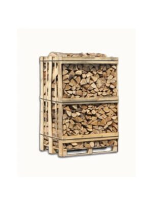 Droog brandhout pallet van 25 cm